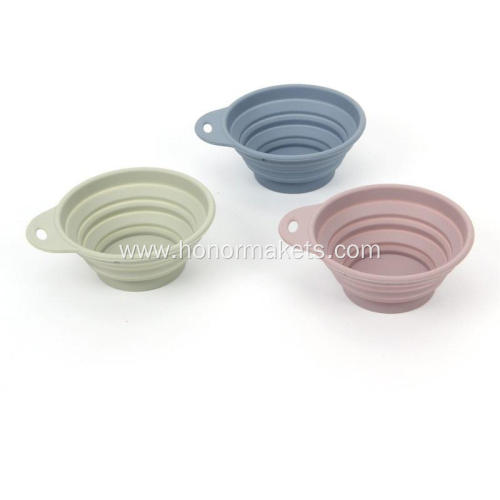 Silicone foldable pet bowl